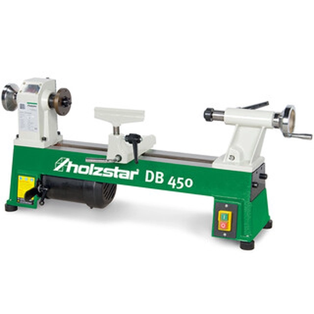 Holzstar DB 450 Holzdrehmaschine 500 - 3150 U/min | 370 W | 230 V