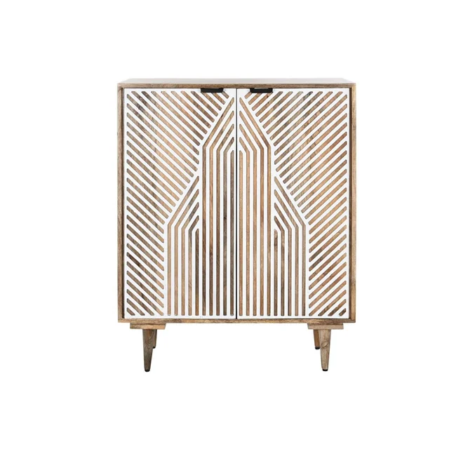 Home ESPRIT Стойка за бутилки White Mango Wood 84 x 41 x 108 cm