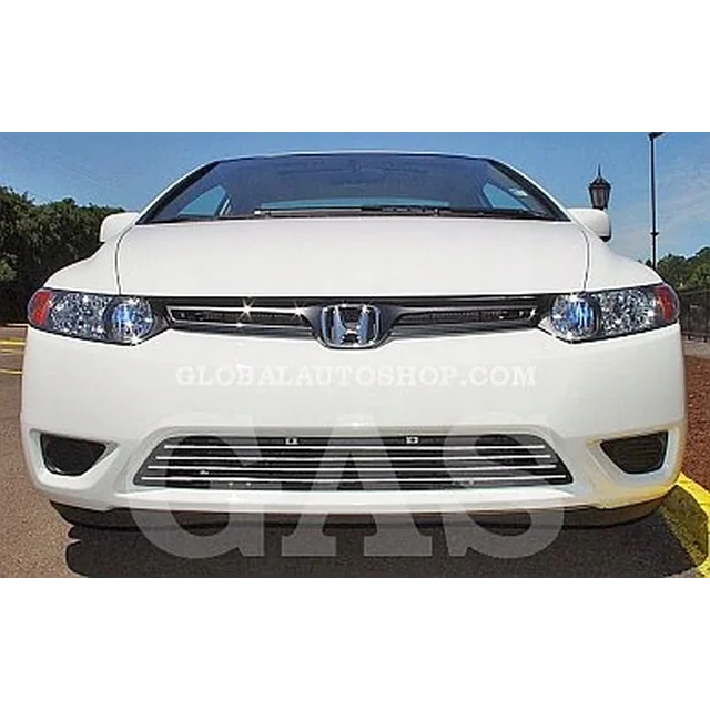 Honda Civic Coupe - Chrome Strips Grill Chrome Dummy Bumper Tuning