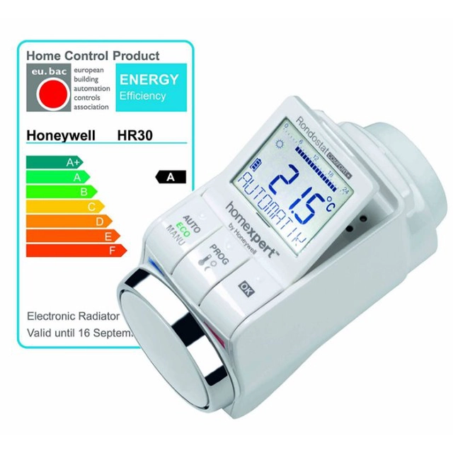 Honeywell Home HomeExpert HR30, programmable economical thermostatic head
