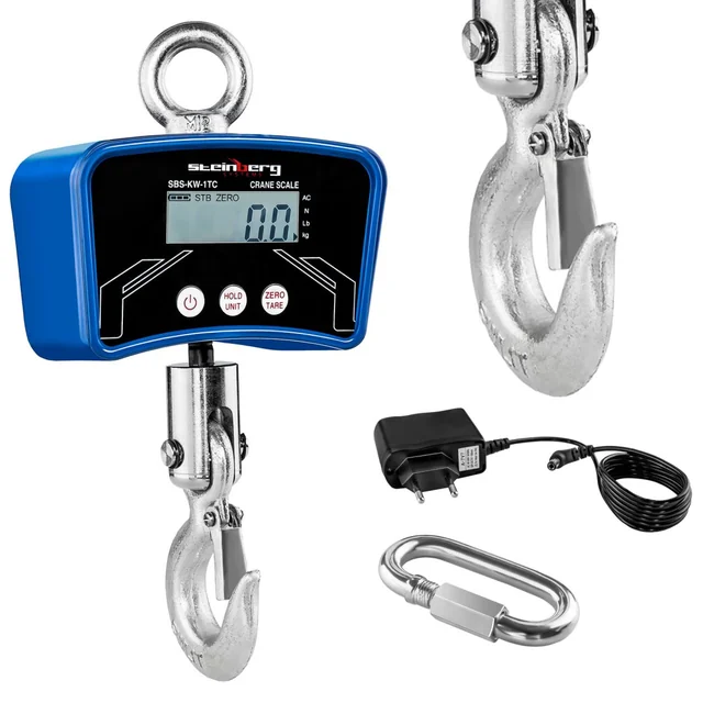 Hook scale for 1 Tons SBS-KW-1TC with power supply 1000kg / 0,2kg
