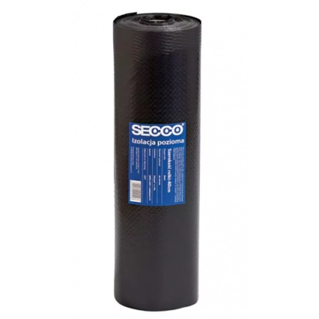 Horisontell isoleringsfolie 30x0,4m PVC SECCO