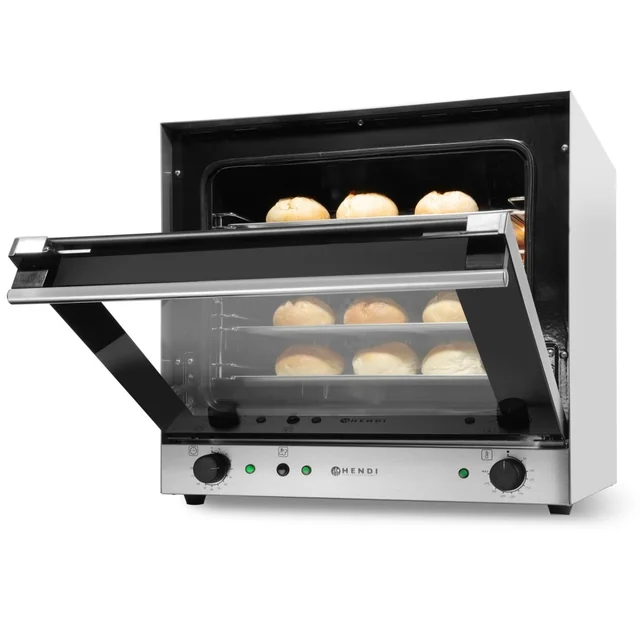 Horno de convección con humidificación H90S en 4 placa 438x315mm Hendi 227077