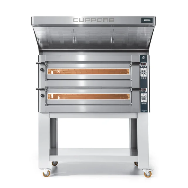 Horno de pizza eléctrico Cuppone Donatello | dos cámaras | paneles digitales | 9+9x35 | DN935/2 CD