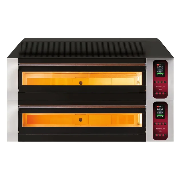 Horno eléctrico para pizzas | dos cámaras | con base | 16x30 cm | COMP - 2S L12