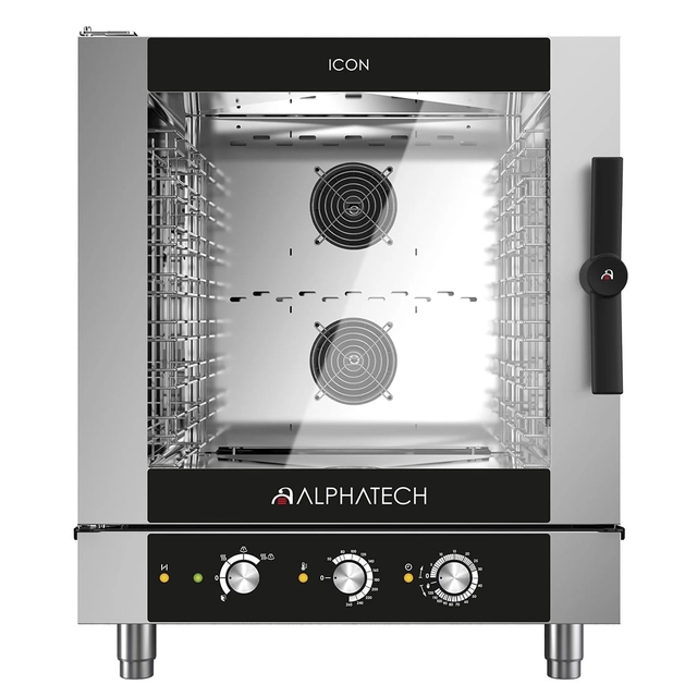 Horno mixto a gas ICGM071E | 7x GN 1/1 | 7x 600x400 | Alphatech de Lainox | control manual