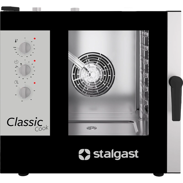 Horno mixto a vapor, STALGAST ClassicCook, manual, gas, 7xGN1/1, P 14 kW