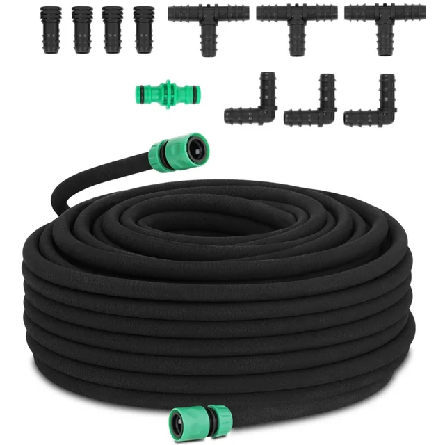 Hose drip irrigation line for watering plants BIG SET 50 m