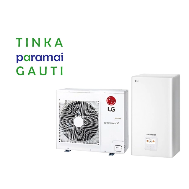 Hőszivattyú Air-Water LG Therma V, Split, 9 kW Ø1