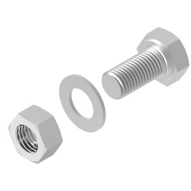 Hot-dip galvanized hexagonal head screw SMM10x70F.Opakowanie 100 pieces