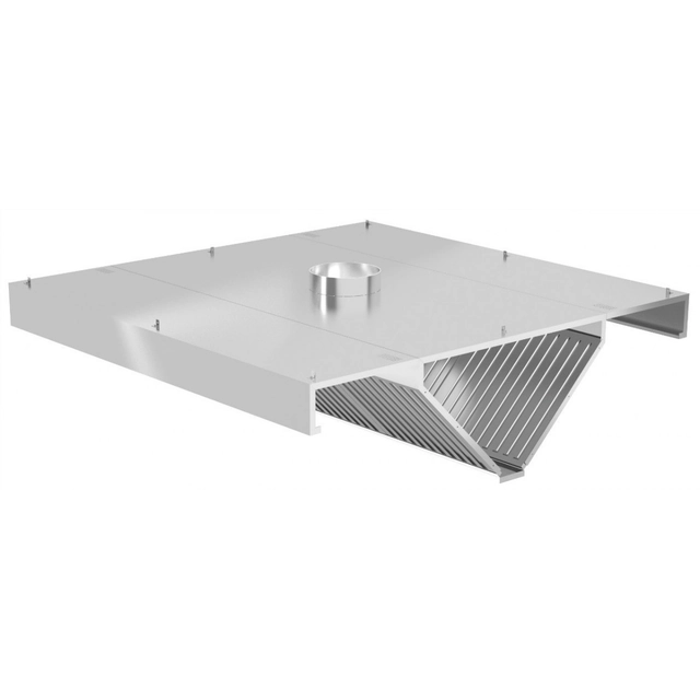 Hotă de catering 220x140 Polgast înclinat central 750_220x140