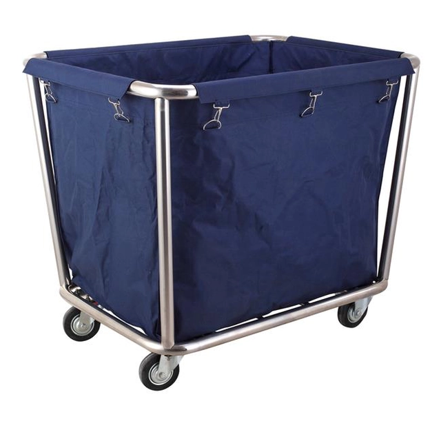 Hotel trolley | for dirty bedding | stainless steel | 900x650x850mm