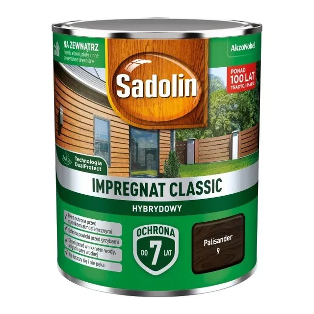 Houtimpregnatie Sadolin Klassiek palissanderhout 2,5L