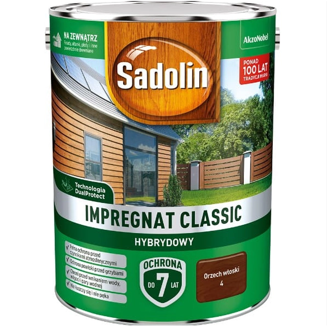 Houtimpregnatie Sadolin Klassiek palissanderhout 4,5L