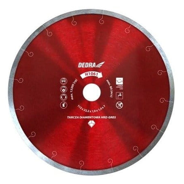 HRD GRES dimanta disks 125/22,2 mm DEDRA H1062