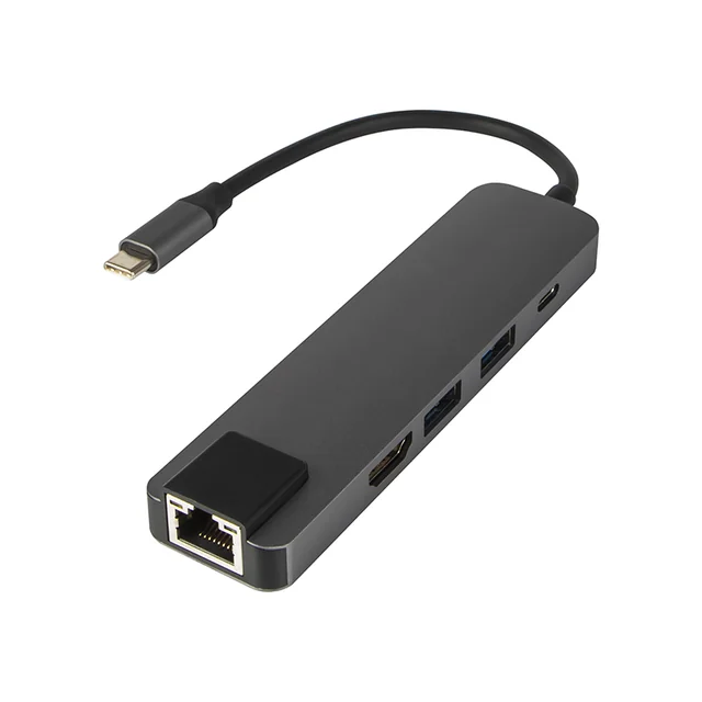 HUB USB-C RJ45 + adaptador de red HDMI