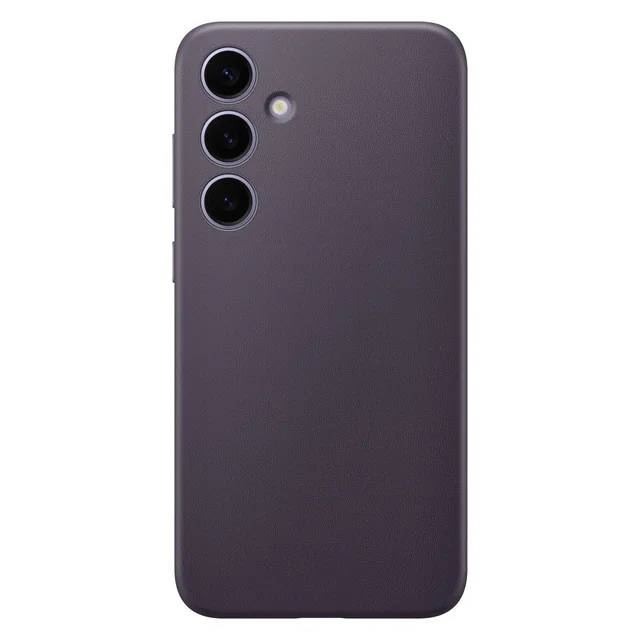 Husă originală pentru Samsung Galaxy S24 Husă din piele vegană GP-FPS921HCAVW violet închis