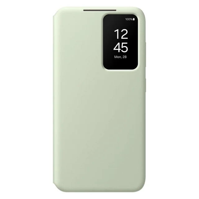 Husă originală pentru Samsung Galaxy S24 Smart View Wallet Buzunar pentru card verde deschis