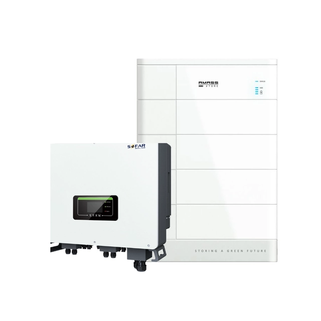 Hybrid inverter sæt HYD20kW + batterier 10kWh