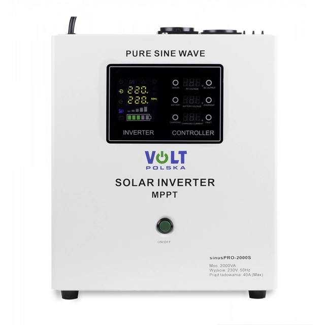 Hybrid off-grid solcelle-inverter VOLT SINUSPRO 5000S/48V MPPT 60A