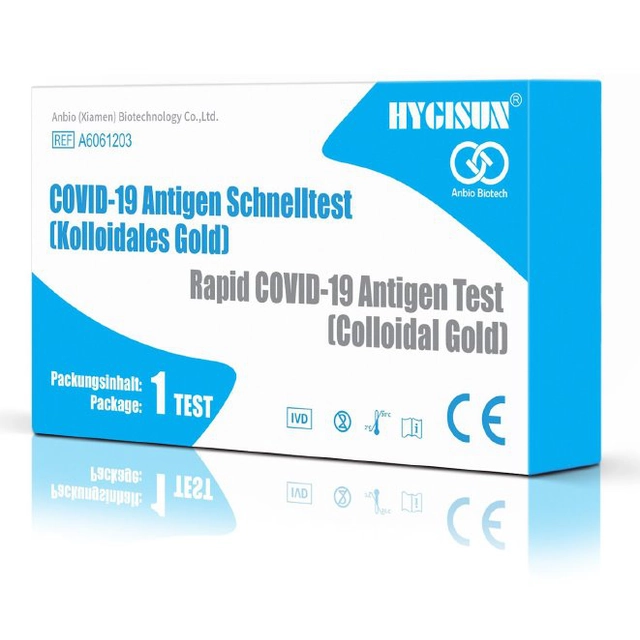Hygisun COVID-19 antigeeni test - süljetampoon