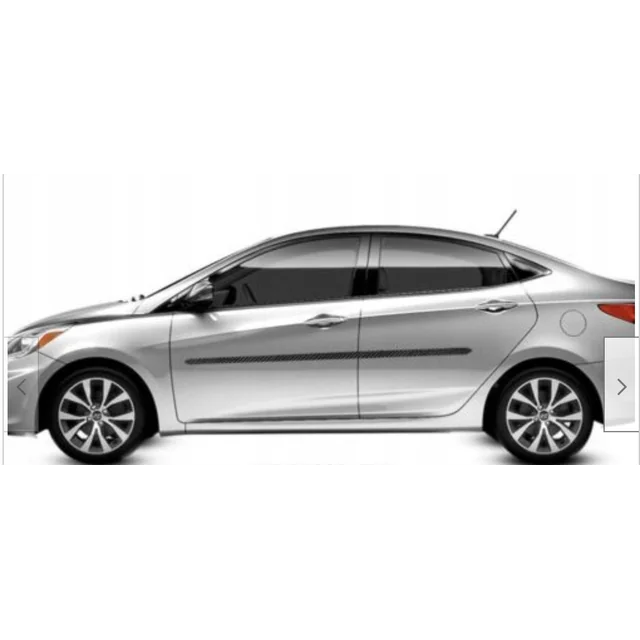 Hyundai Accent 12-17 - BLACK Side Door Strips