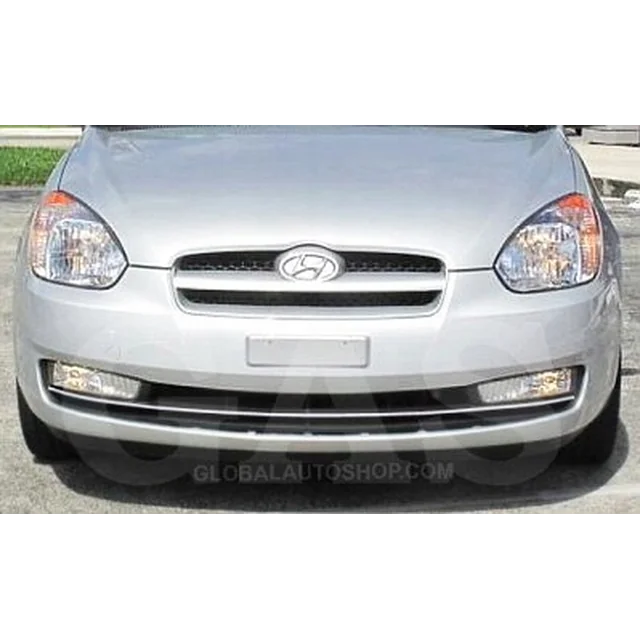 Hyundai Accent - Kromirane letve Grill Chrome Dummy Bumper Tuning