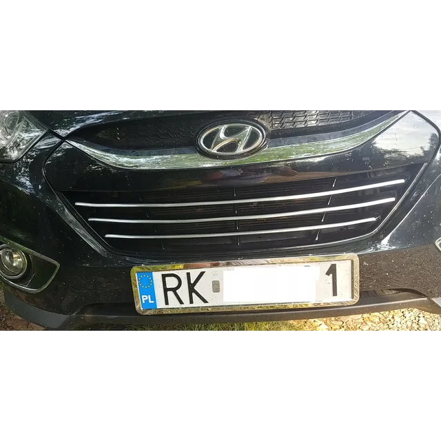 Hyundai IX35 - benzi de bara de protectie CROMATE GRIL