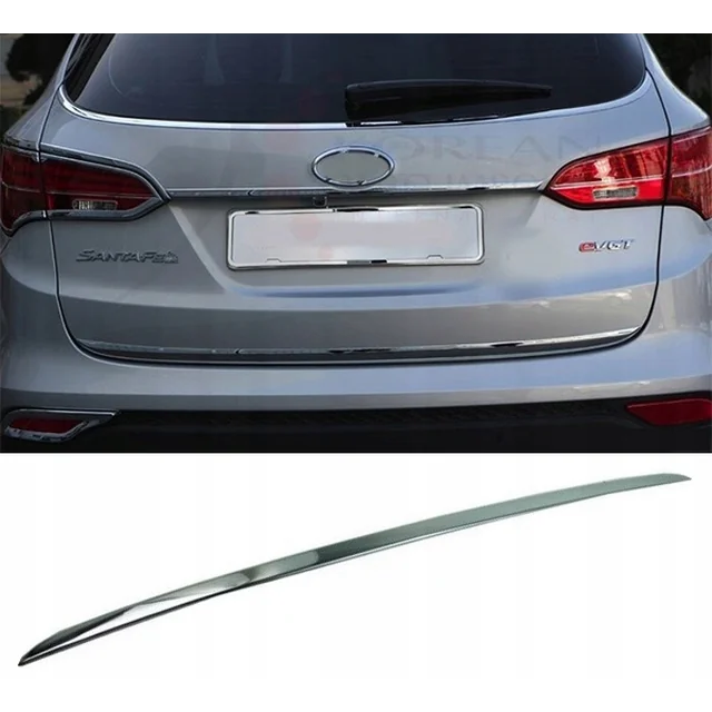 Hyundai Santa Fe III CHROME STRIP Chromed FLAP