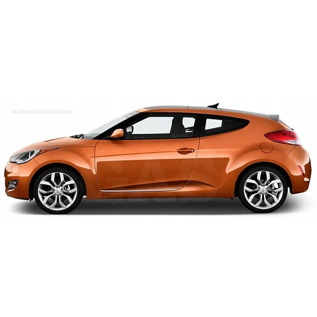 HYUNDAI VELOSTER - CHROME juostos ant dekoratyvinių chromuotų šoninių durų