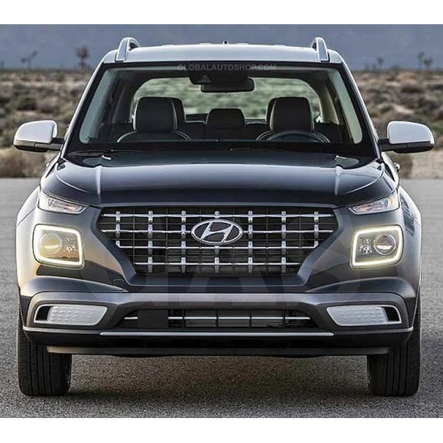 „Hyundai Venue“ – „Chrome“ juostelių grotelės „Chrome“ manekeno buferio derinimas