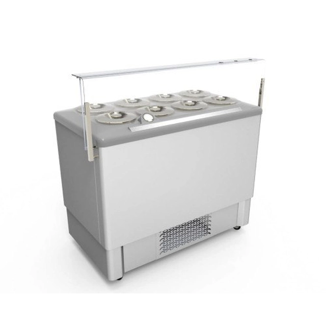 Ice cream dispenser IRQS8 | 8 tub Resto Quality