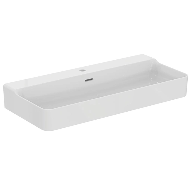Ideal Standard Conca washbasin, with tap hole, 1000x450, with overflow, polished bottom