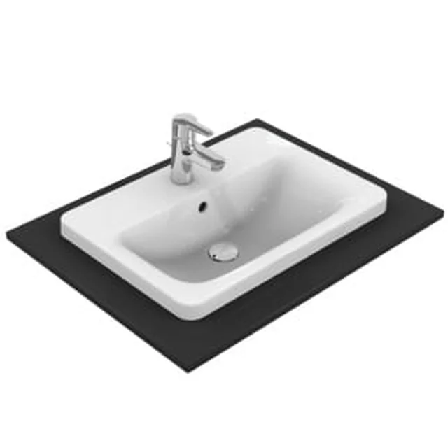 Ideal Standard Connect washbasin recessed into the countertop 58cm