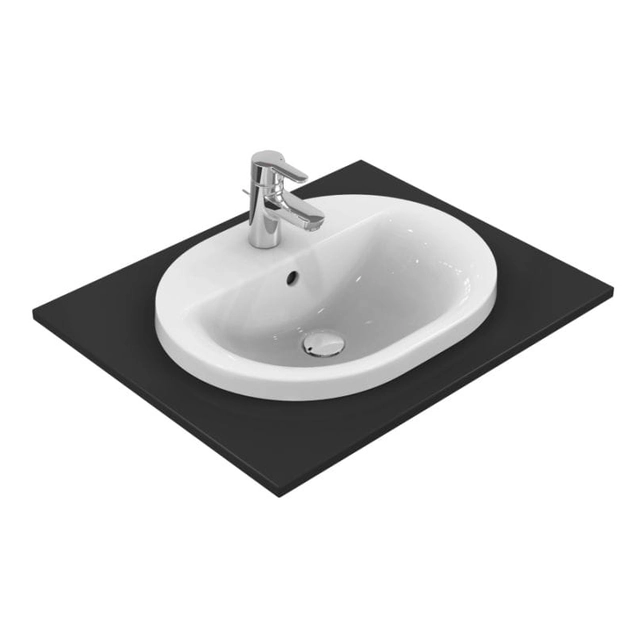 Ideal Standard Connect washbasin recessed into the countertop 62cm