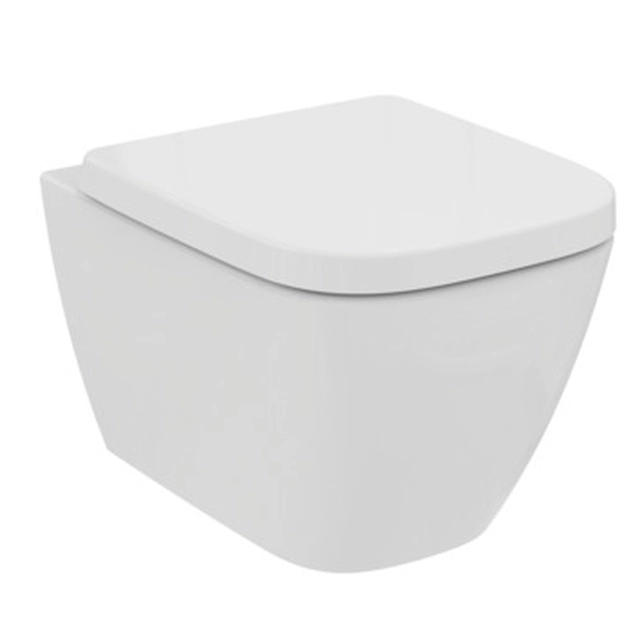 Ideal Standard I.LIFE S toilet bowl set with a soft-closing toilet seat