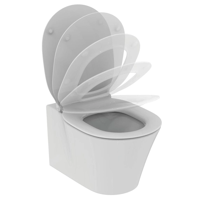 Idealus standartinis Connect Connect „Air Aquablade®“ pakabinamas tualetas - su paslėpta fiksacija