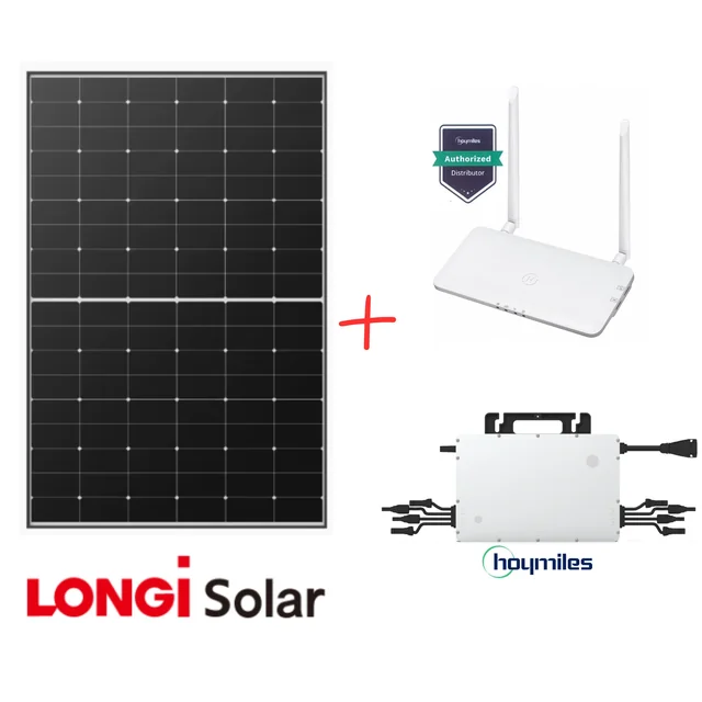 Iestatīt 5,16kW (3*HMS-1600 + 12*LONGI Explorer LR5-54HTH 430W+DTU-PRO-S)