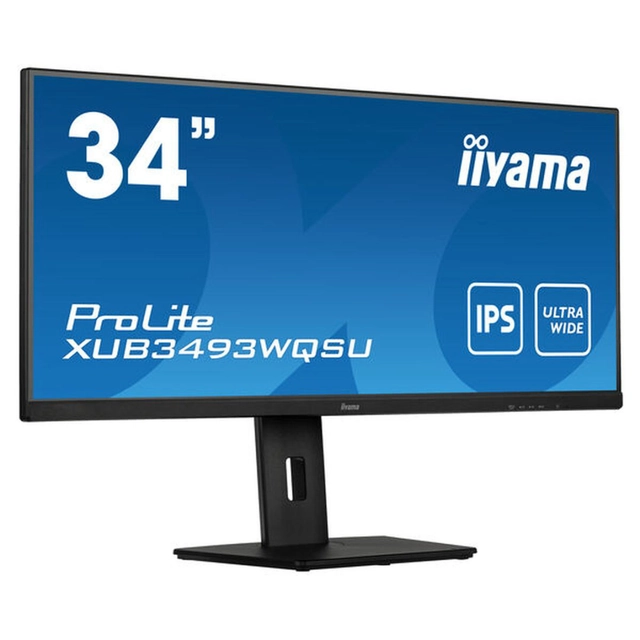 Iiyama-Monitor XUB3493WQSU-B5 Schwarz 34&quot; 75 Hz UltraWide Quad HD LED IPS AMD FreeSync Flimmerfrei