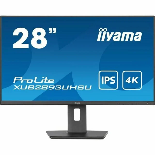 Iiyama ProLite-monitor 28&quot; LED IPS Flikkervrij 50-60 Hz