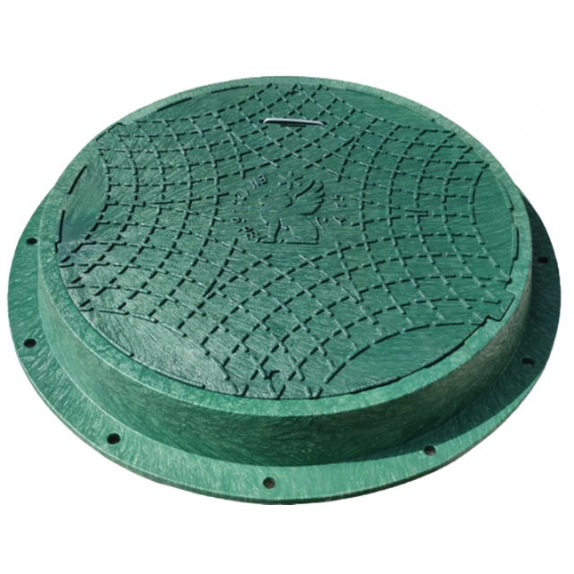 Il coperchio del portello per la fossa settica 5Ton 60cm WL-60/80ZA50 verde