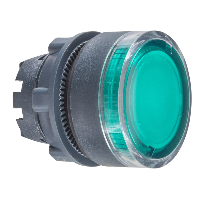 Illuminated push button drive led indoor green ZB5AW333