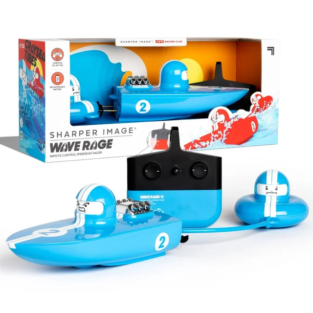 Image Wave Rage RC bestuurbare μπότα συναντά την sleepboot - blauw