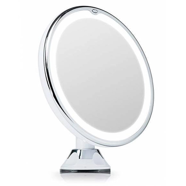 iMirror Magnify 10, cosmetic Make-Up mirror magnifying 10x with LED lighting, white