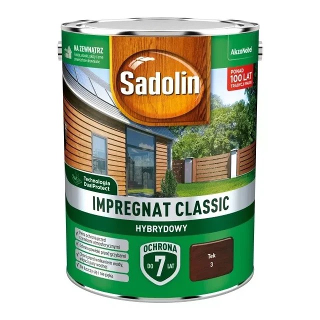 Impregnación de madera de teca Sadolin Classic 4,5L
