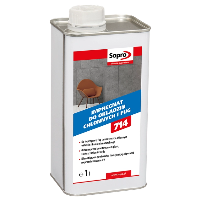 Impregnación para revestimientos absorbentes y juntas FS 714 Sopro 1 L