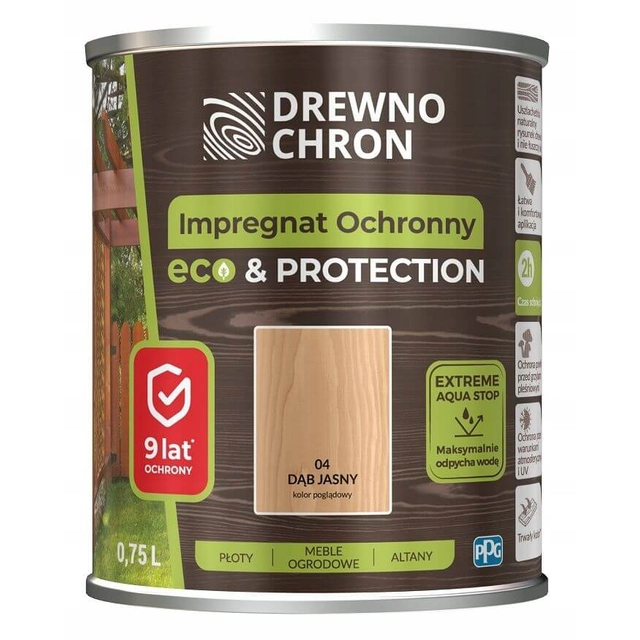 Impregnat Drewnochron Eco&Protect dąb jasny 4,5L