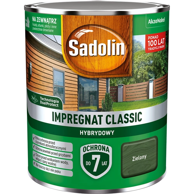 Imprégnation bois Sadolin Classic vert 4,5L