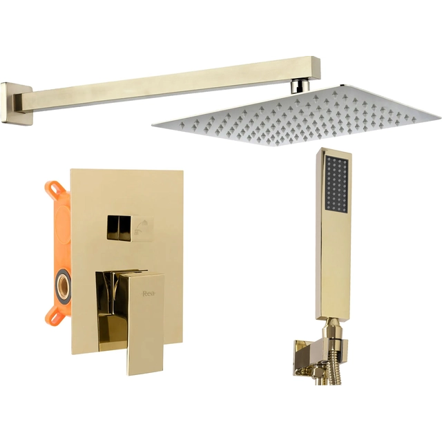 INBOUW DOUCHE SET FENIX Goud + DOOS