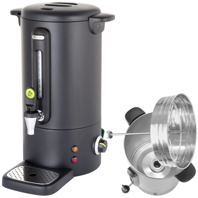 Încălzitor de cafea Warnik cu robinet anti-picurare Concept Line neagră10 l - Hendi 211458